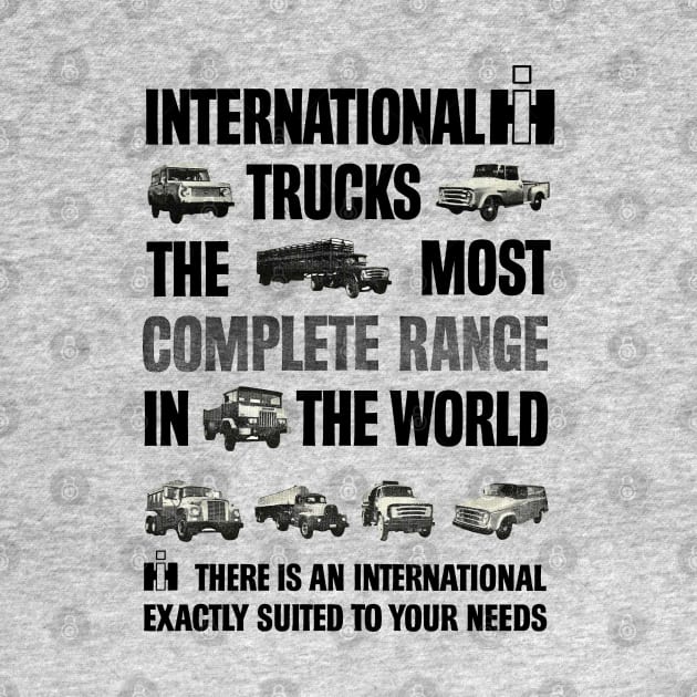 INTERNATIONAL TRUCKS - advert by Throwback Motors